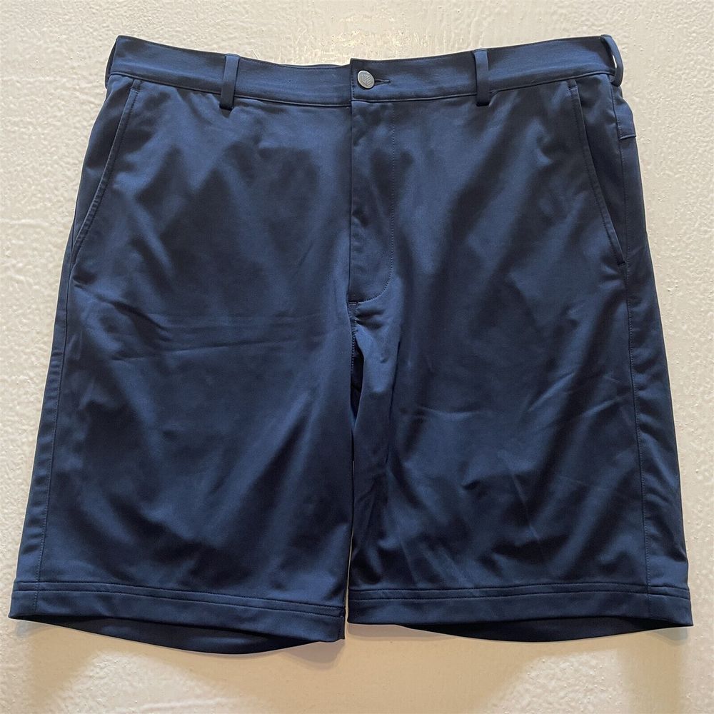 RULE 18 Bobby Jones 36 x 9" Navy Performance Tech Wicking Golf Shorts‎